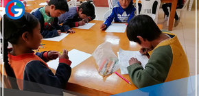 Escolares apurimeños participan en primer concurso regional de pintura y cuento promovido por el programa PAIS 