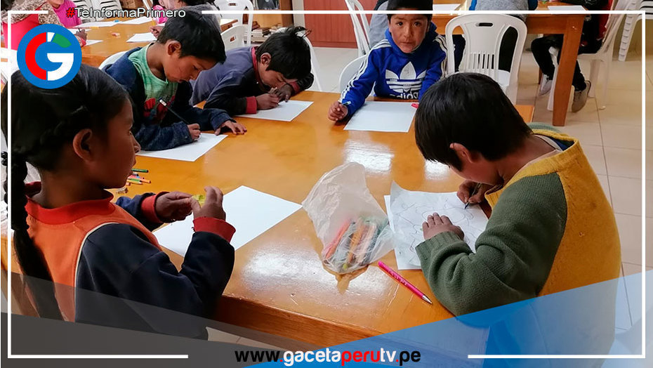 Escolares apurimeños participan en primer concurso regional de pintura y cuento promovido por el programa PAIS