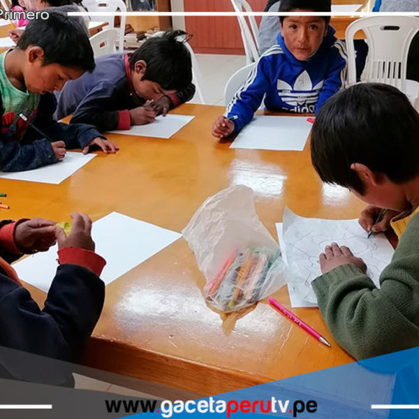 Escolares apurimeños participan en primer concurso regional de pintura y cuento promovido por el programa PAIS 