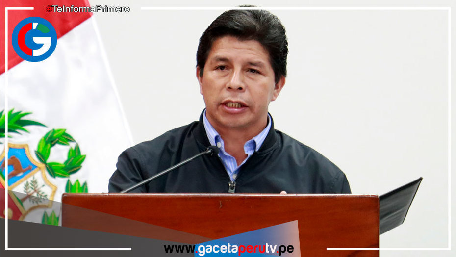 Presidente Castillo devuelve al Congreso la moción de vacancia presidencial