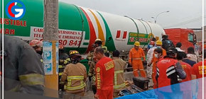 Accidente en Ate: Mujer perdió la pierna en choque entre un tren y un camión cisterna 