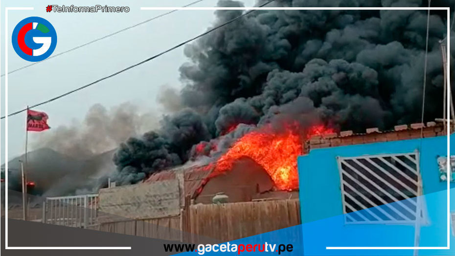 Incendio de proporciones se registró en fábrica de químicos de Lurigancho-Chosica
