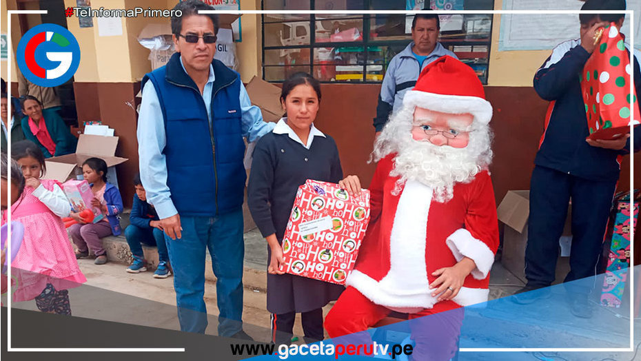 Niños cajamarquinos disfrutaron de chocolatada en Tambo del Midis