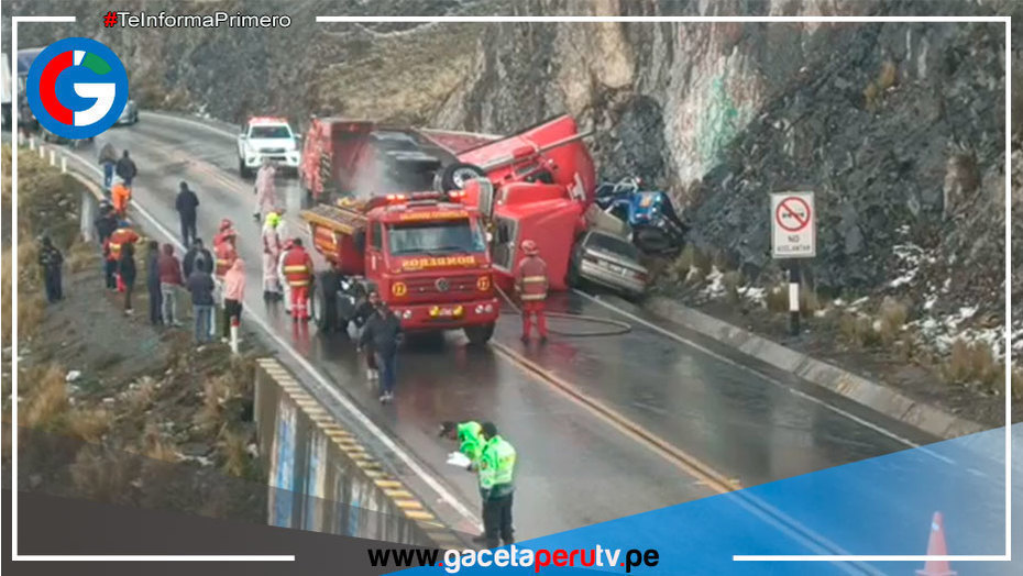Accidente de tránsito en la carretera Central deja un muerto y varios heridos