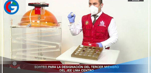 JNE realizó sorteo para designar tercer miembro de Jurado Especial de Lima Centro