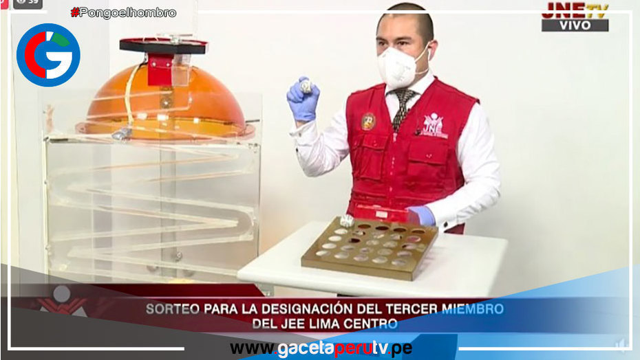 JNE realizó sorteo para designar tercer miembro de Jurado Especial de Lima Centro