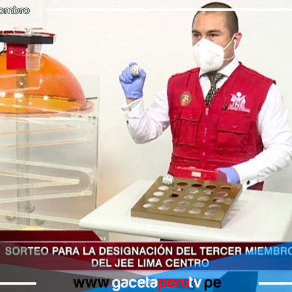 JNE realizó sorteo para designar tercer miembro de Jurado Especial de Lima Centro