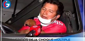 Cisterna colisionó contra varios autos estacionados y deja doce heridos