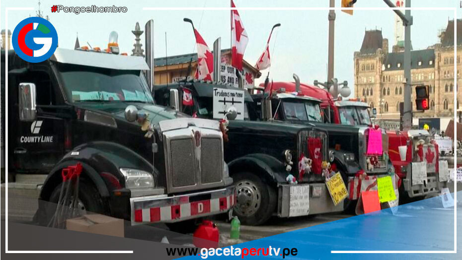 Declaran estado de emergencia por protestas de camioneros antivacunas