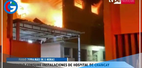 Bomberos apagaron incendio que destruyó área Coronavirus del hospital de Chancay