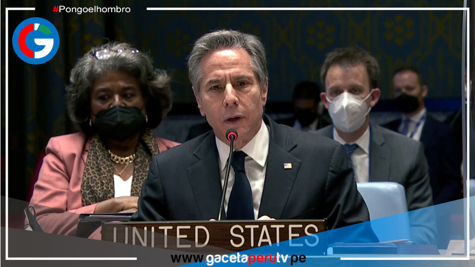 Blinken advierte en la ONU: Estoy aquí no para comenzar una guerra, sino para evitarla