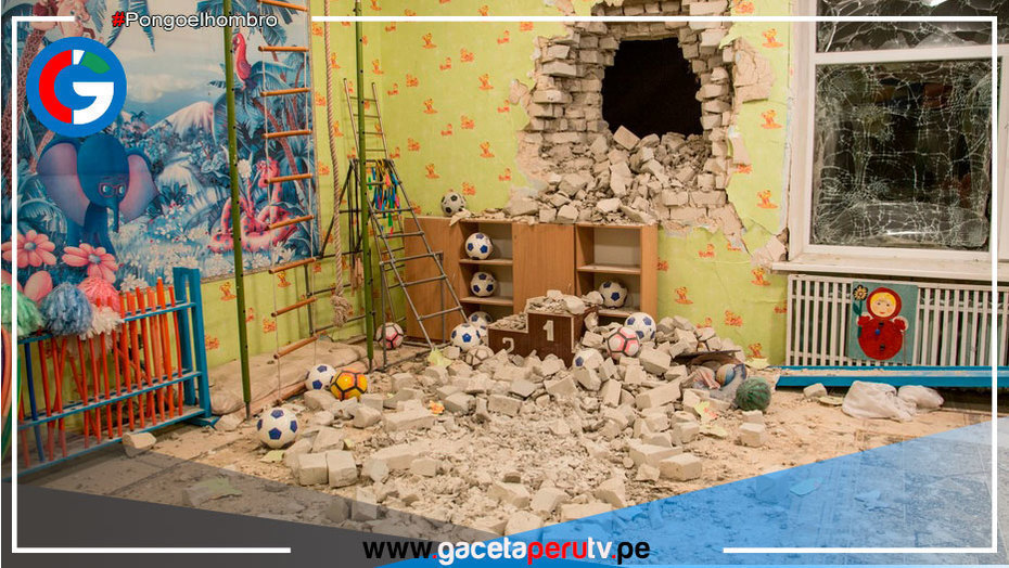 Bombardeo en el este de Ucrania