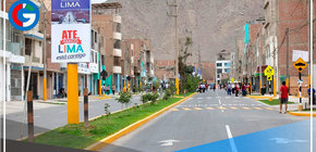 Inauguran pistas y veredas de la av Colectora en el distrito de Ate