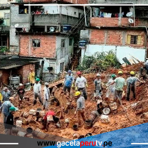 Lluvias en Sao Paulo causan 28 muertos y 3 mil familias desalojadas 