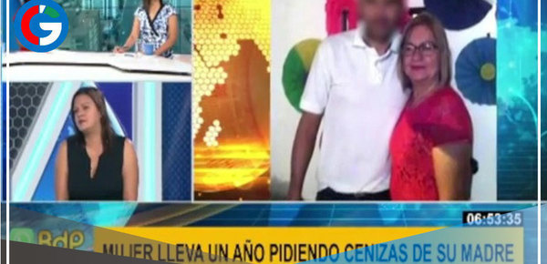 Mujer lleva esperando un año las cenizas de su madre