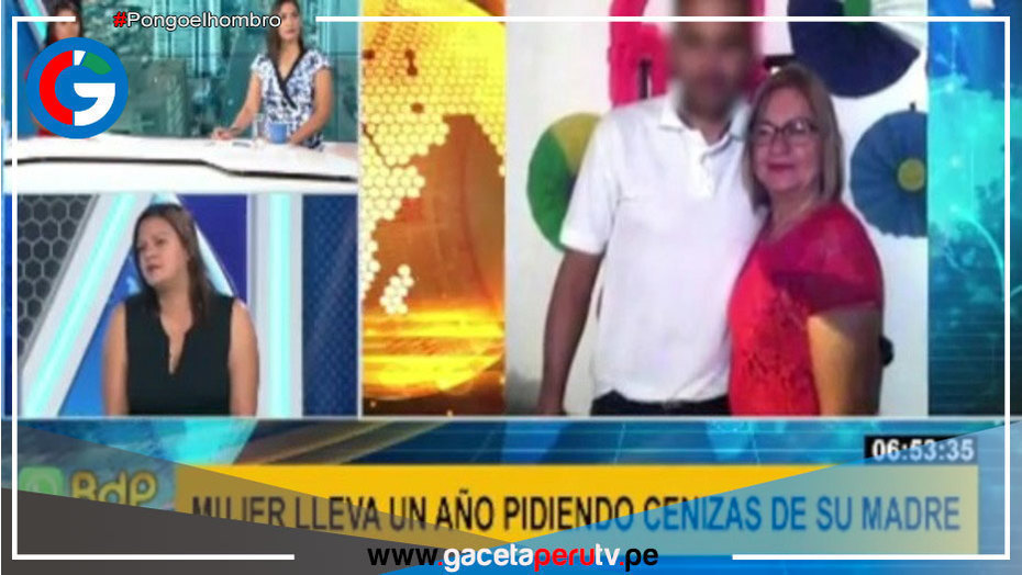 Mujer lleva esperando un año las cenizas de su madre