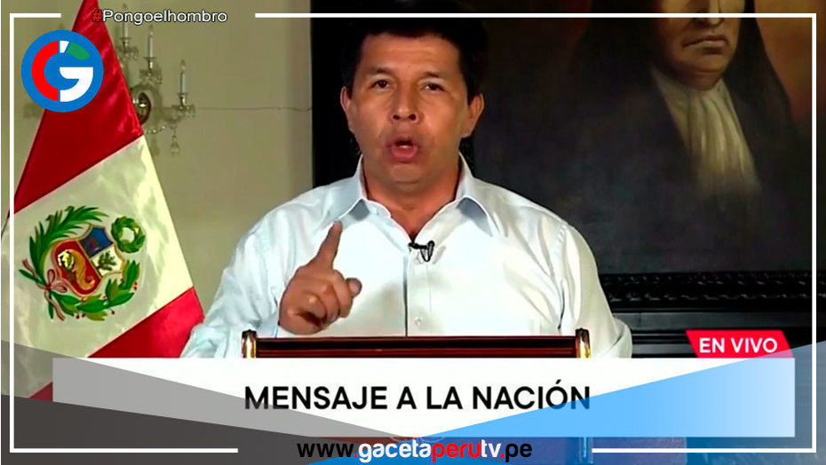 “La Fiscalía estaría formando parte de un complot para desestabilizar al Gobierno” dijo Pedro castillo