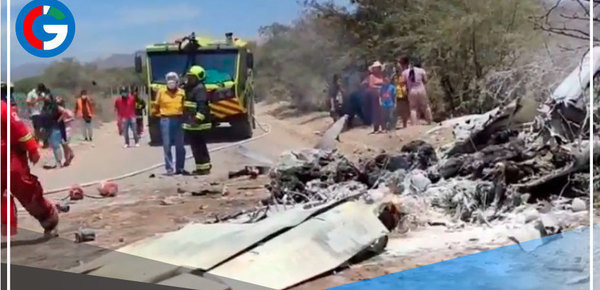 Siete muertos deja caída de avioneta en Nasca 