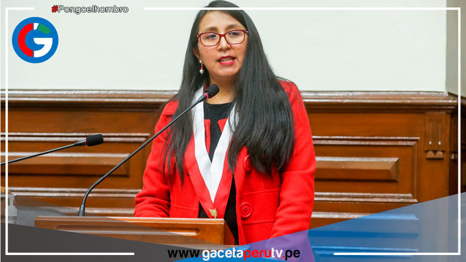 Ruth Luque Congresista de la República informa que dio positivo al covid-19