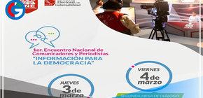 JNE realizará primer encuentro nacional de comunicadores y periodistas