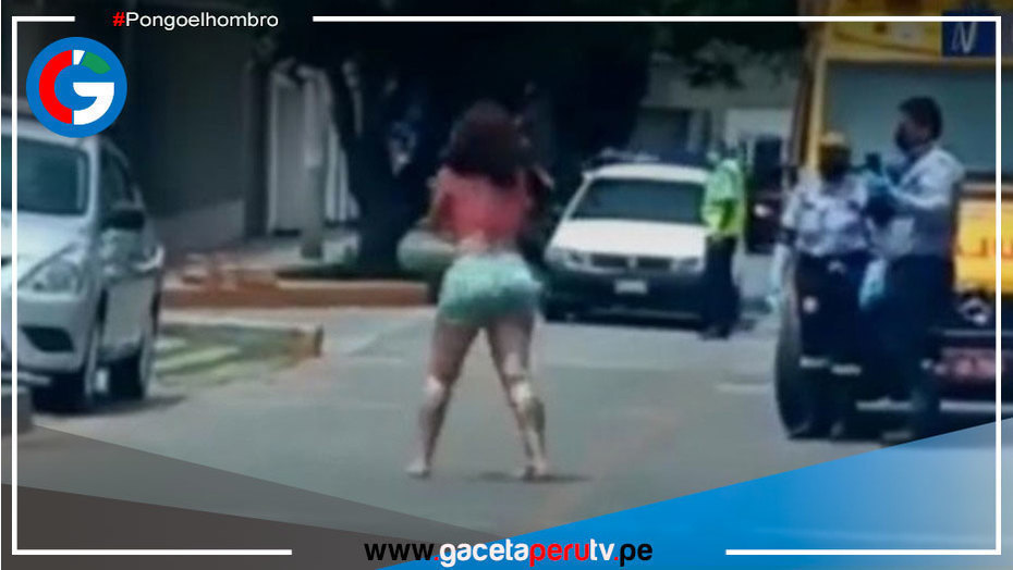 Mujer extranjera con cortes desató disturbios en plena calle