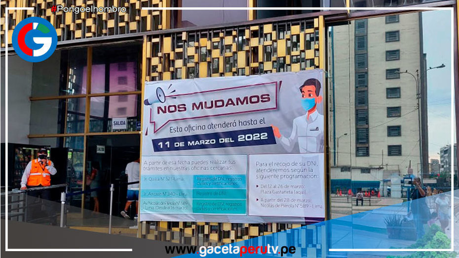 Suspenden atención en agencia del Cercado de Lima de la Reniec del 14 al 18 de marzo