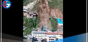Deslizamiento de tierra sepulta viviendas en el poblado de Retamas en La Libertad