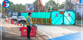 Habilitan vía libre para que conductores no paguen peaje en Separadora Industrial 