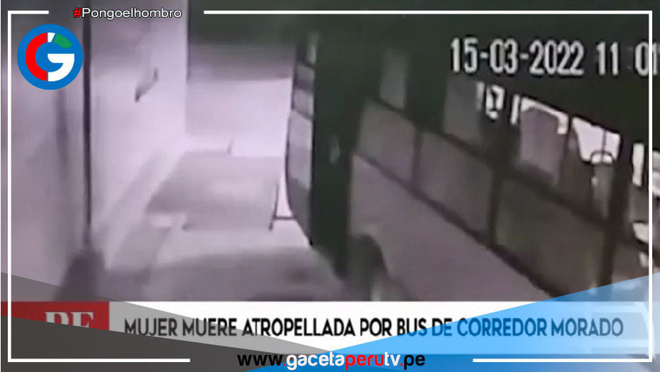 Mujer falleció tras ser atropellada por chofer del Corredor Morado