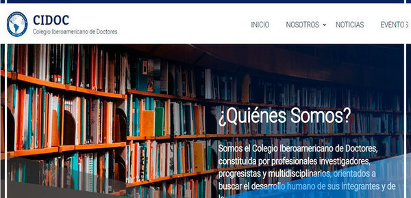 Colegio Iberoamericano de Doctores (CIDOC) lanza moderna página web al mundo académico y científico 