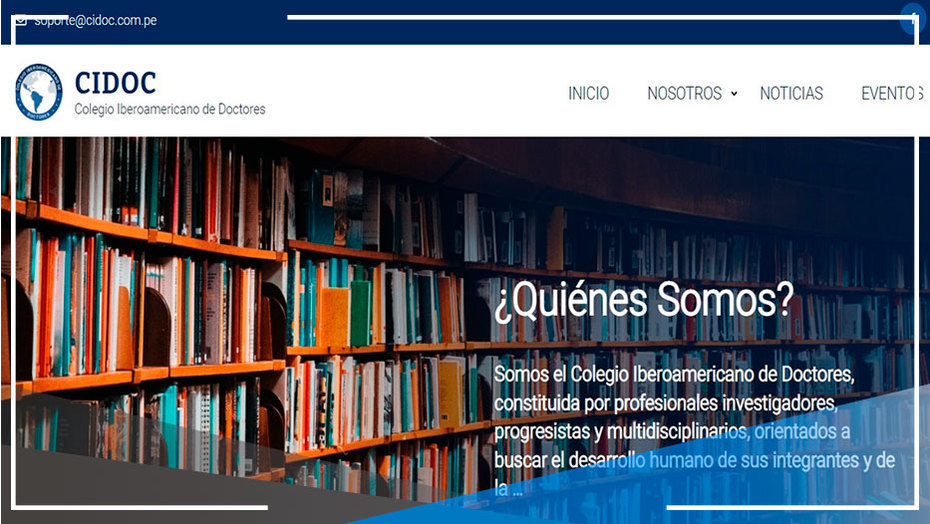 Colegio Iberoamericano de Doctores (CIDOC) lanza moderna página web al mundo académico y científico