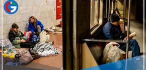 Los ucranianos se refugian en estaciones de metro