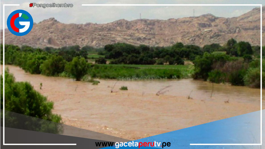 Advierten de posibles daños por crecida de nivel del río Chancay-Lambayeque