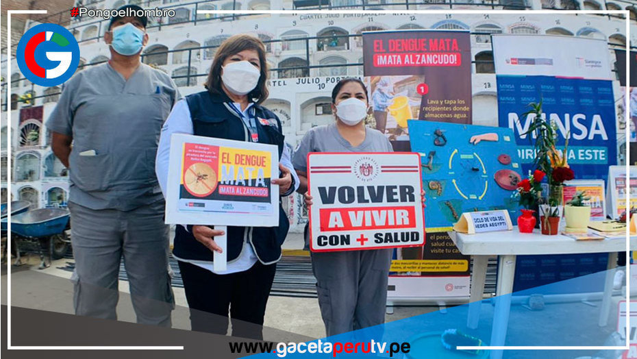 Campaña en cementerios de Ate para prevenir dengue y chikungunya