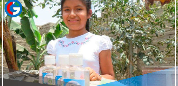 Niña creó gel antibacterial casero para desinfección de manos en Cañete