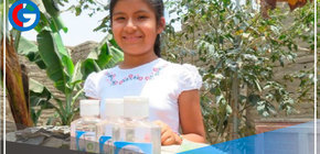 Niña creó gel antibacterial casero para desinfección de manos en Cañete