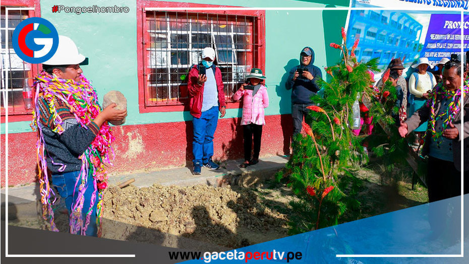 Puno: Inician construcción de colegio en centro poblado Occopampa de Moho