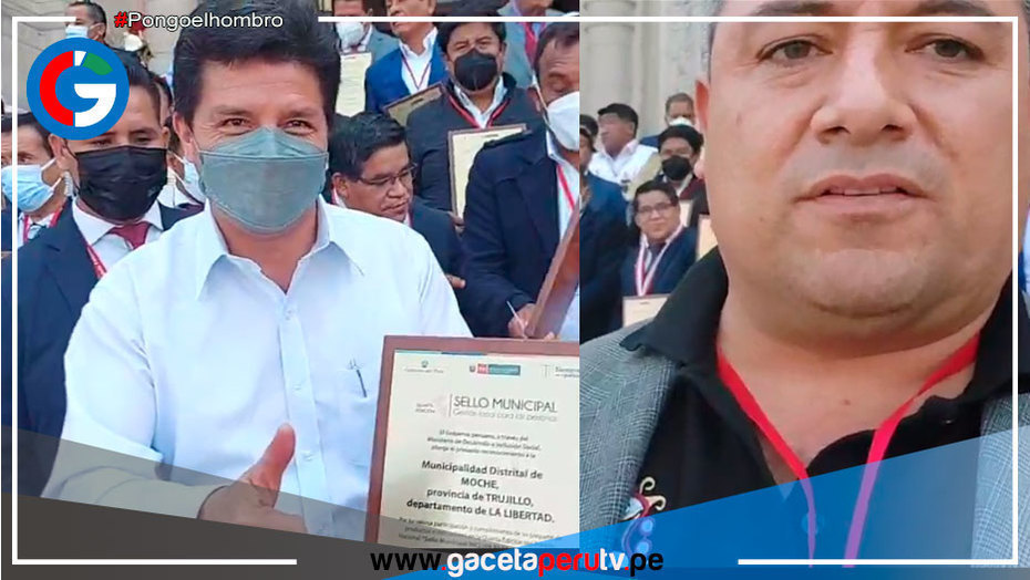 Devuelven reconocimiento a presidente Castillo, en ceremonia de alcaldes