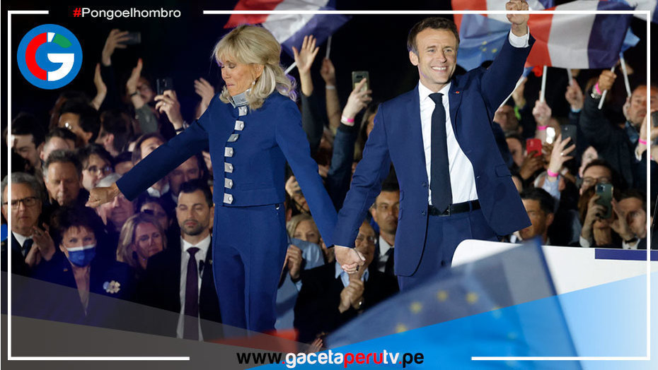 Macron gana las elecciones presidenciales de Francia con el 58,55 % de los votos