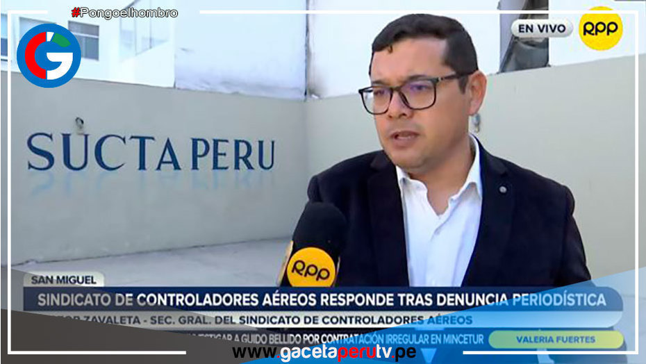 Controlador aéreo rechaza solicitud y confirma pago S/7100
