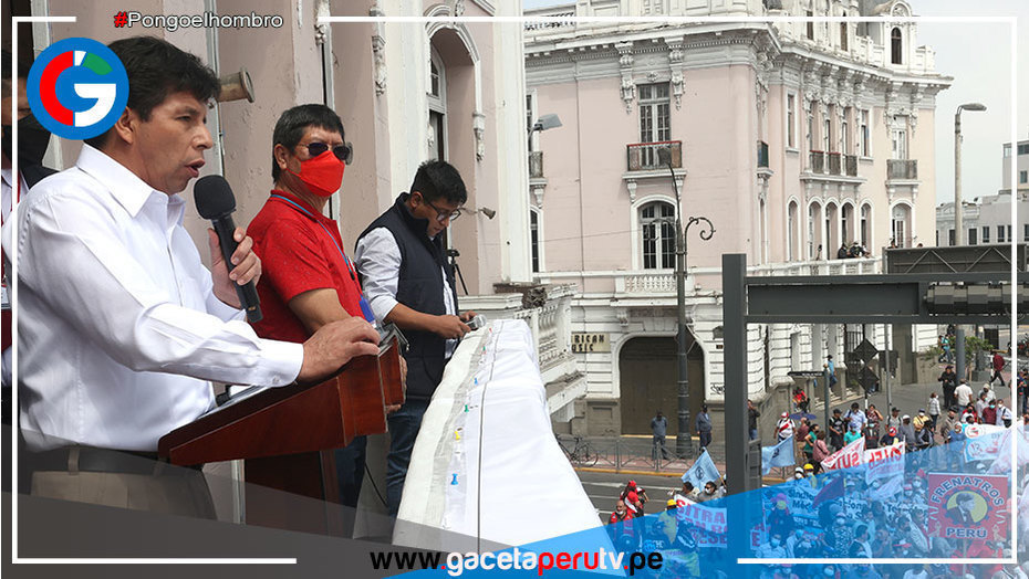 Castillo insiste al Congreso sobre consulta por una nueva Constitución en mensaje por el Día del Trabajador