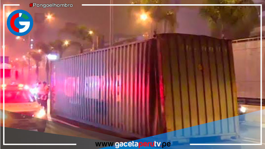 San Borja: Camión impacta contra un puente en la vía expresa