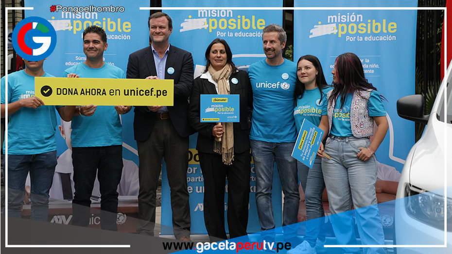 ATV y UNICEF presentan Misión Posible por la Educación para que más niñas, niños y adolescentes reciban educación segura y de calidad