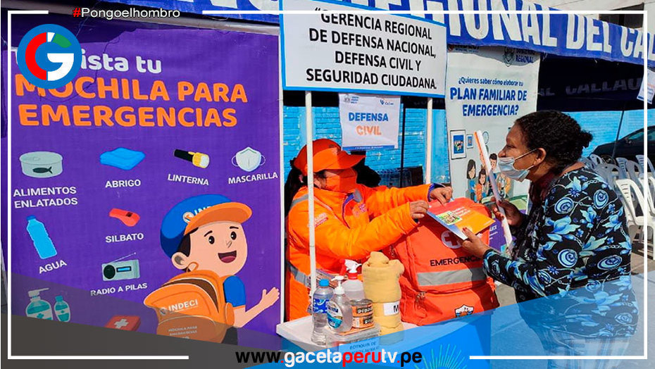 Callao: Exhortan a la ciudadanía implementar una mochila de emergencia en casa