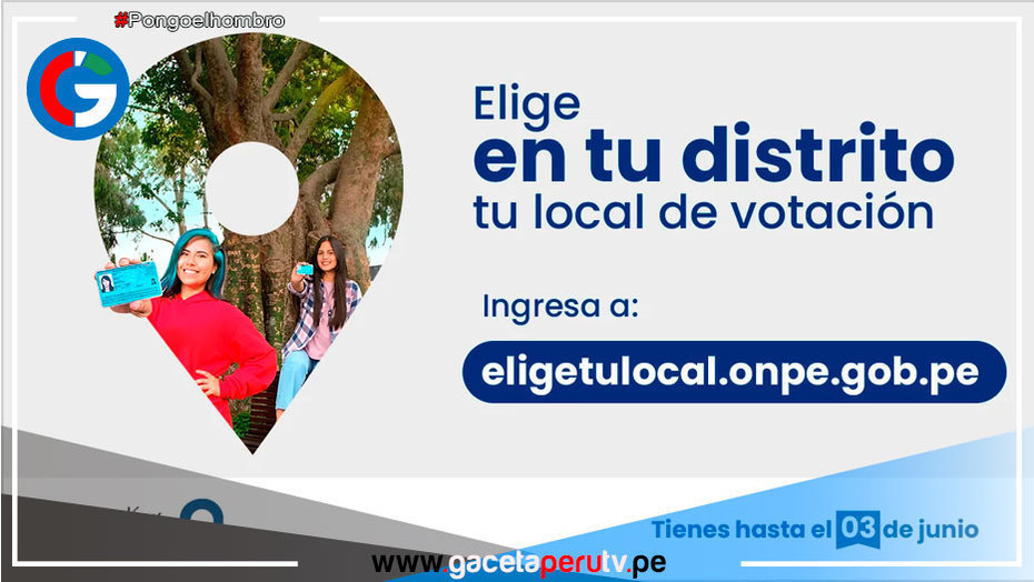Elige aquí tu local de votación para las elecciones regionales y municipales 2022