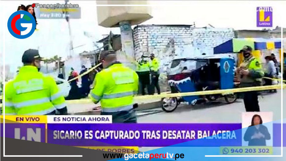 Detienen a presunto sicario que disparó a mototaxista en el Callao