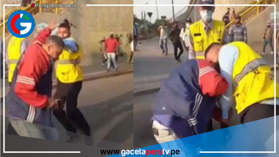 Se agarraron a golpes, Inspector de la Municipalidad de Surco y un chofer de una combi