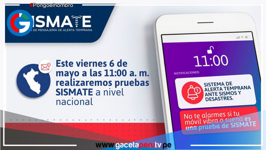 Hoy viernes se realizará prueba nacional del sistema de alerta temprana ante desastres