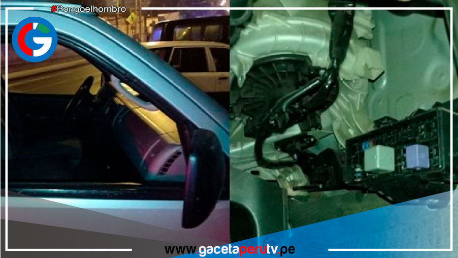 Delincuentes desmantelaron un carro que estaba estacionado a metros de un serenazgo