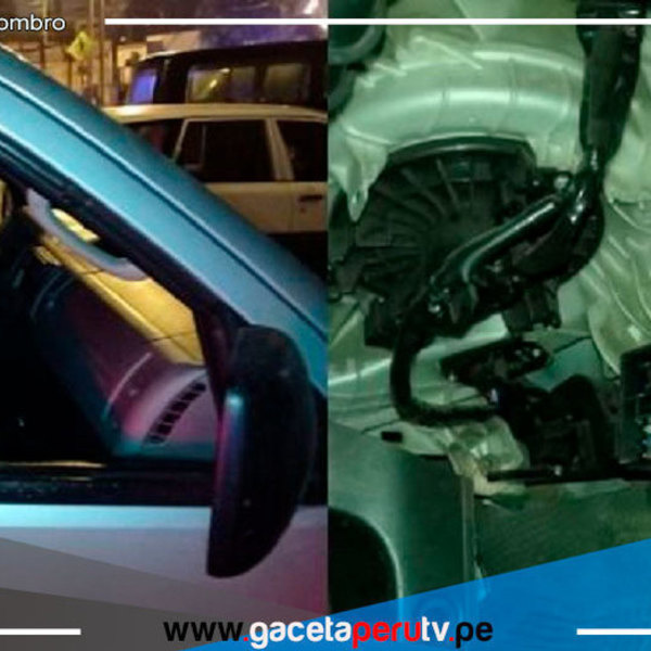 Delincuentes desmantelaron un carro que estaba estacionado a metros de un serenazgo 
